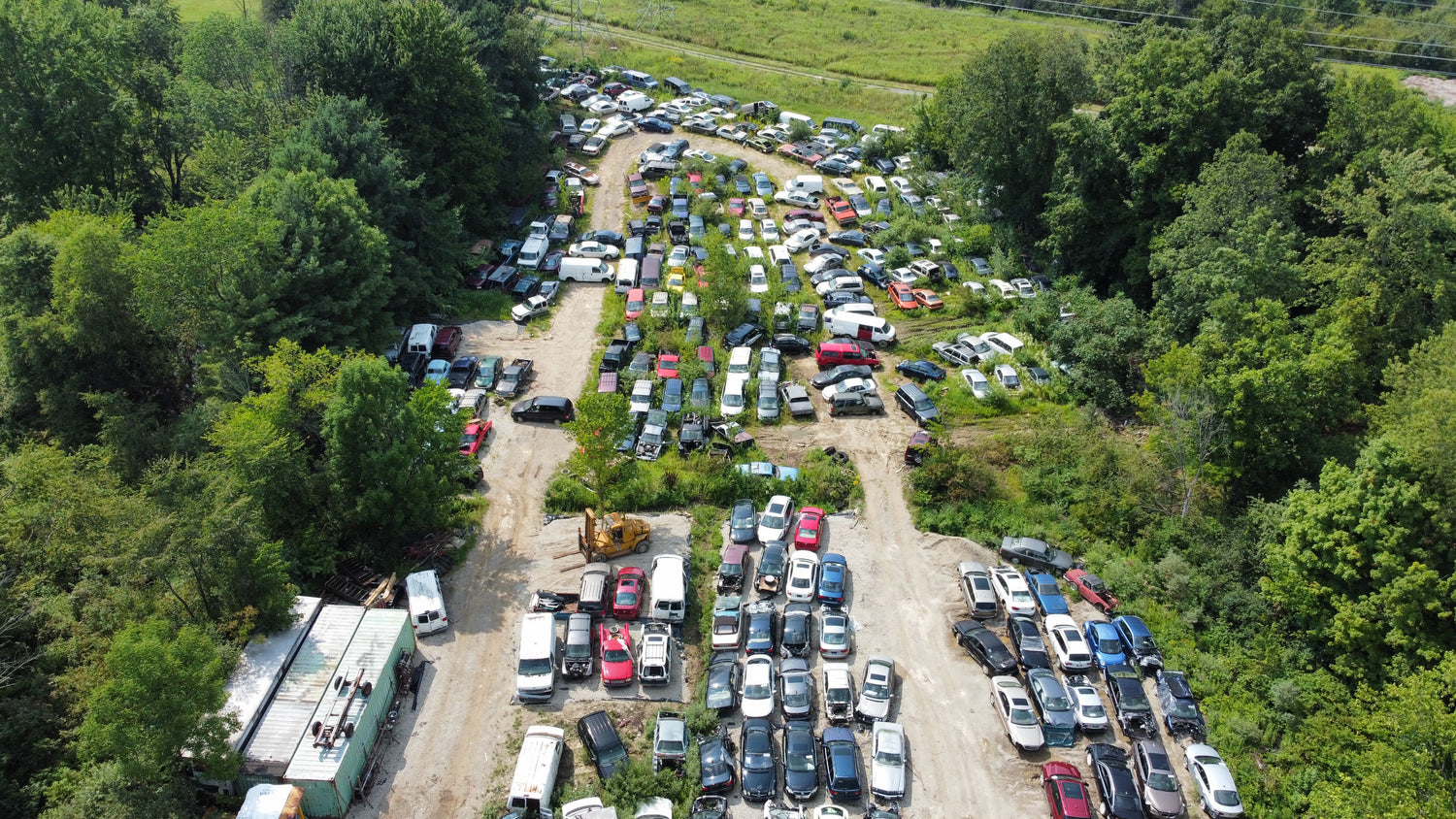 Ariel Drone Photo of Auto Recycling Center in Novelty, Oh at Vivander German