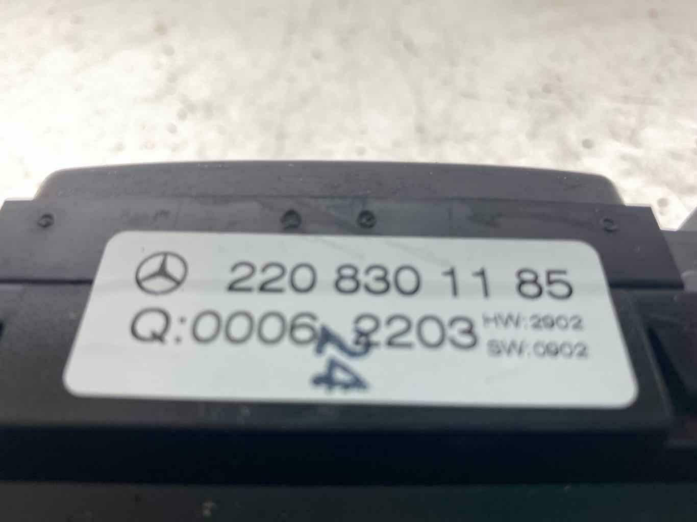 Heater A/c Control MERCEDES CL CLASS 00 01 02 03 04 05 06