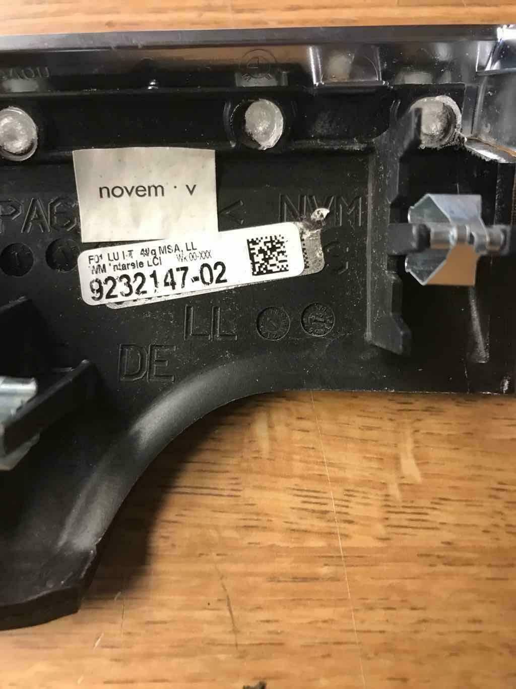 Headlight Switch (dash Mtd) BMW 740I 15