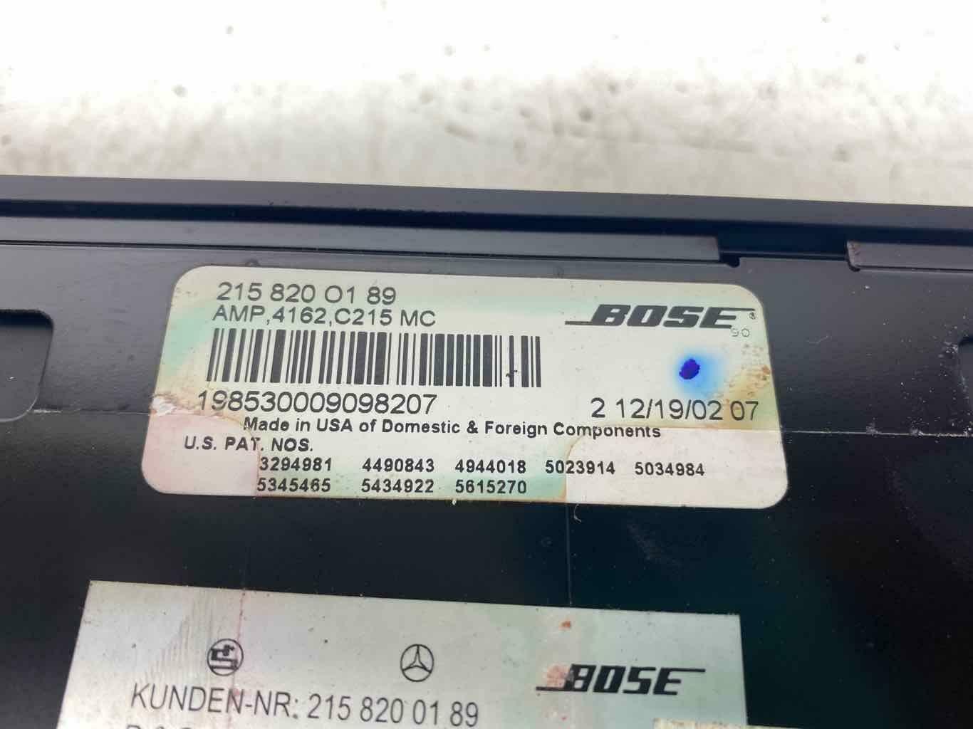 Amplifier MERCEDES CL CLASS 00 01 02 03 04