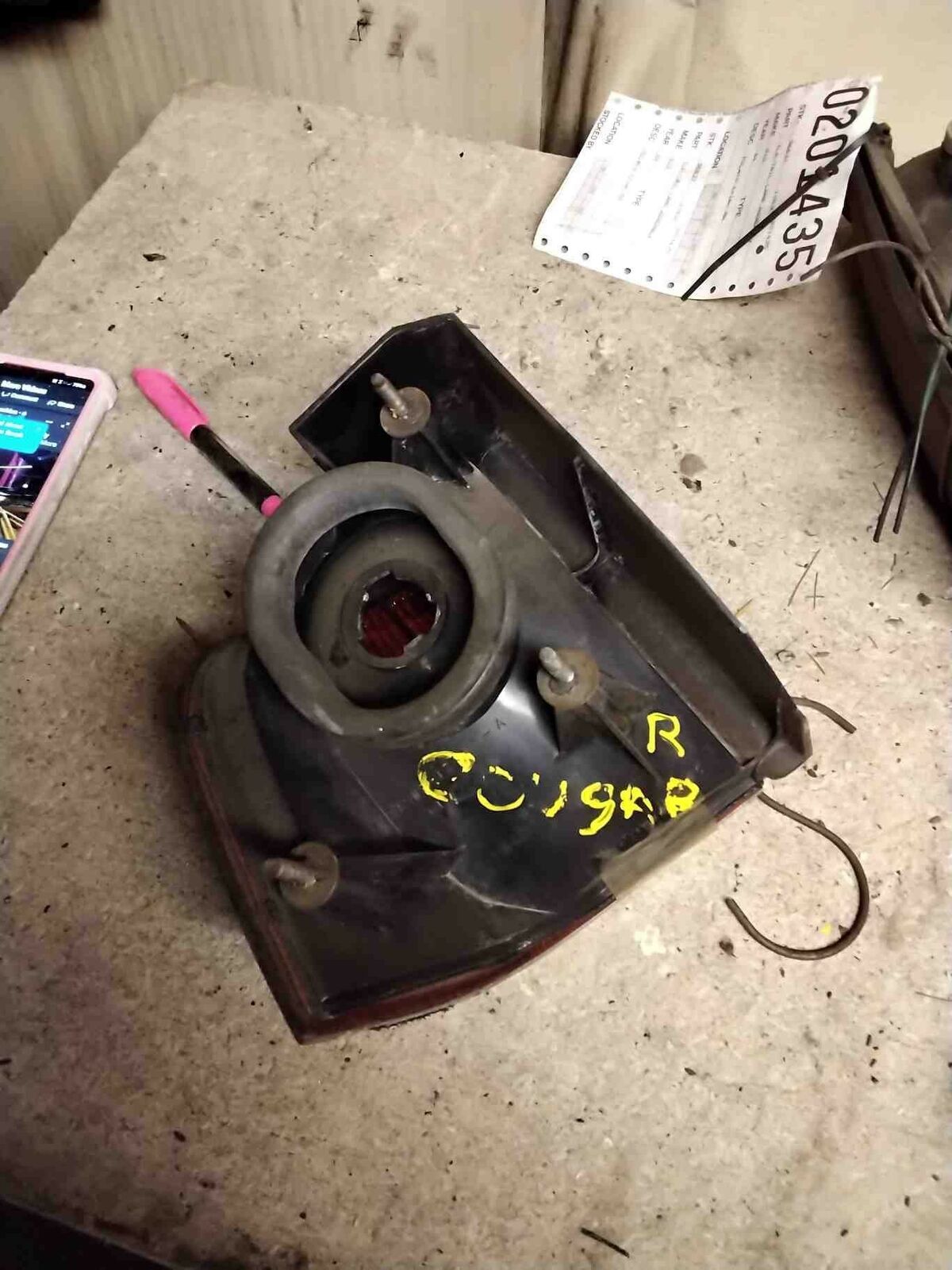 Tail Light Assembly MERCURY COUGAR Right 89 90