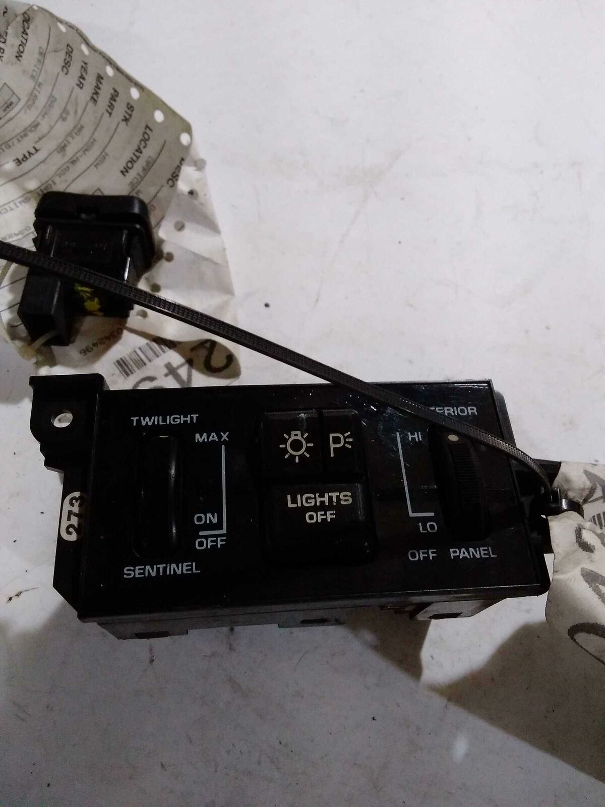 Headlight Switch OLDSMOBILE 87