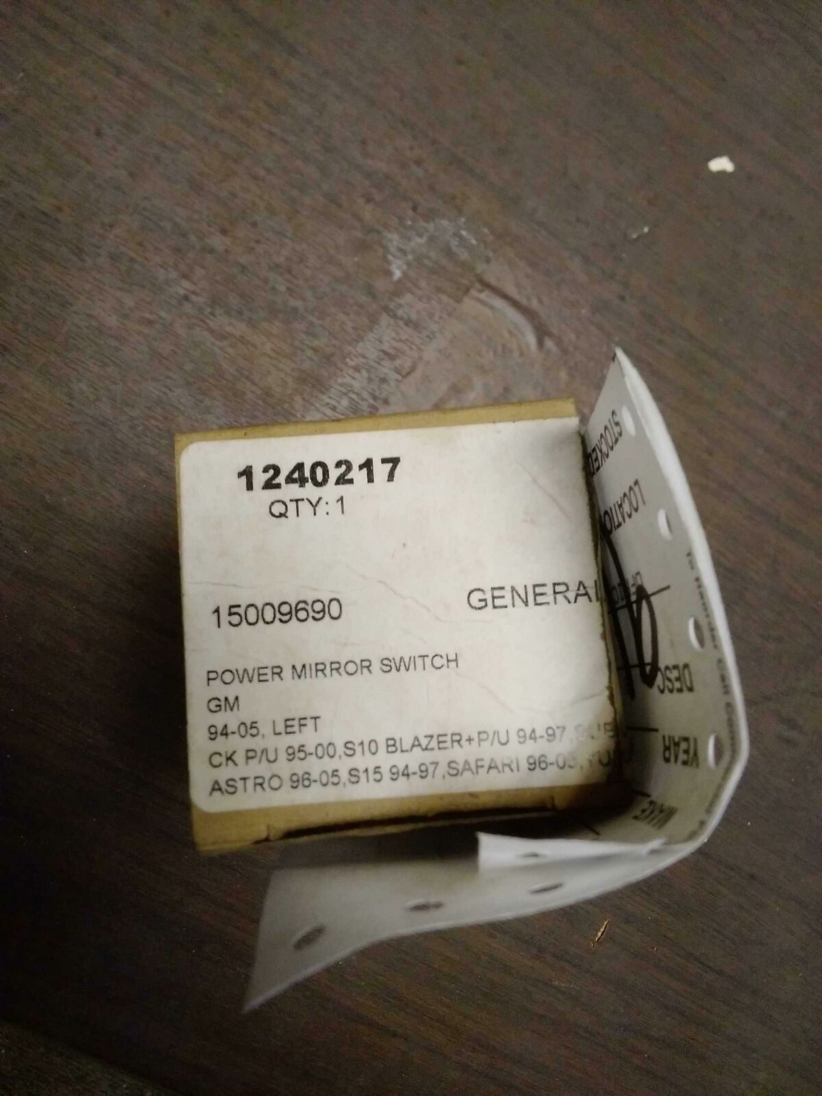 New Mirror Switch missing knob BLAZER S10/JIMMY S15 99 00 01 02 03 04 05