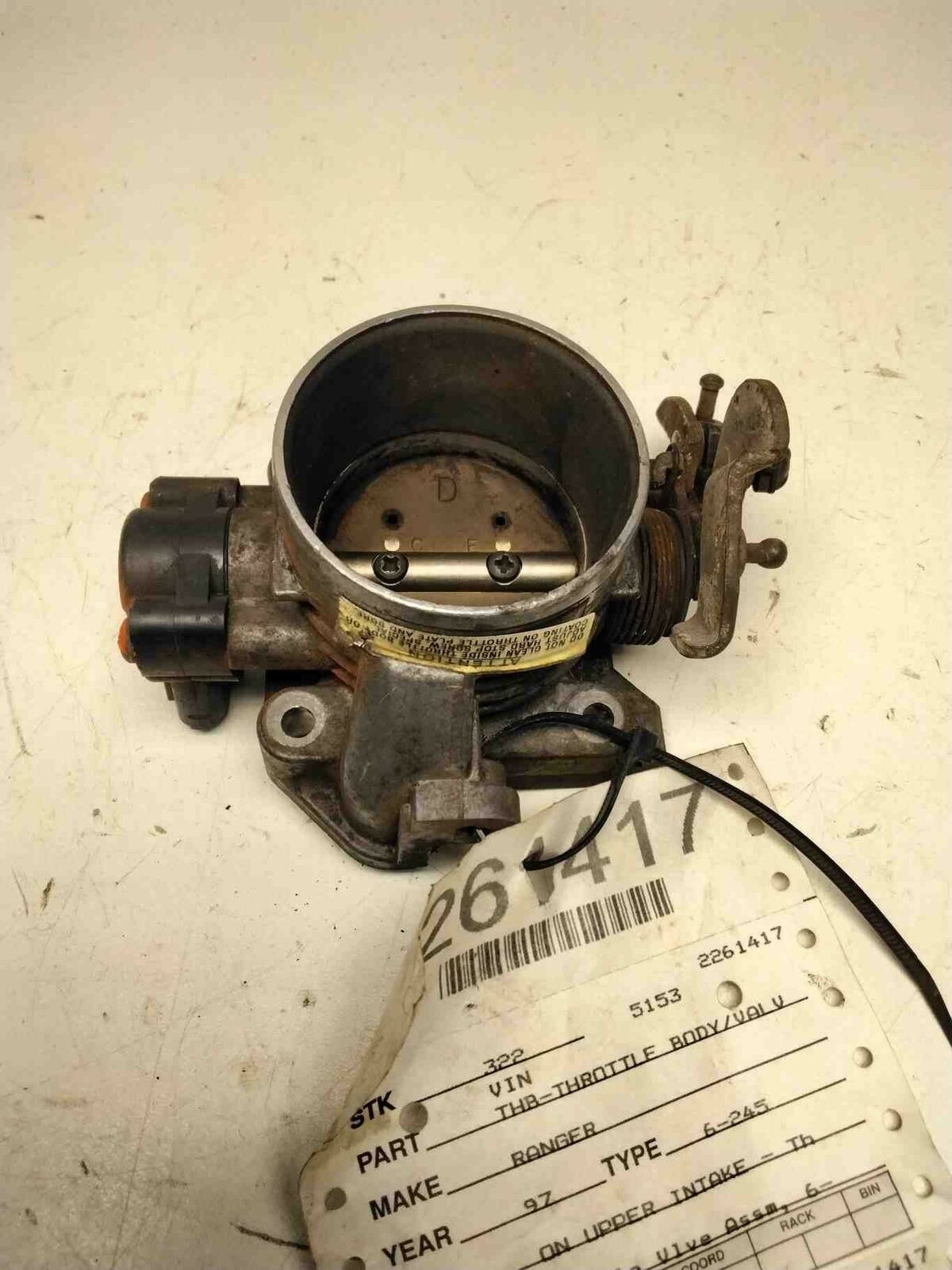 Throttle Body/valve Assy FORD RANGER 95 96 97