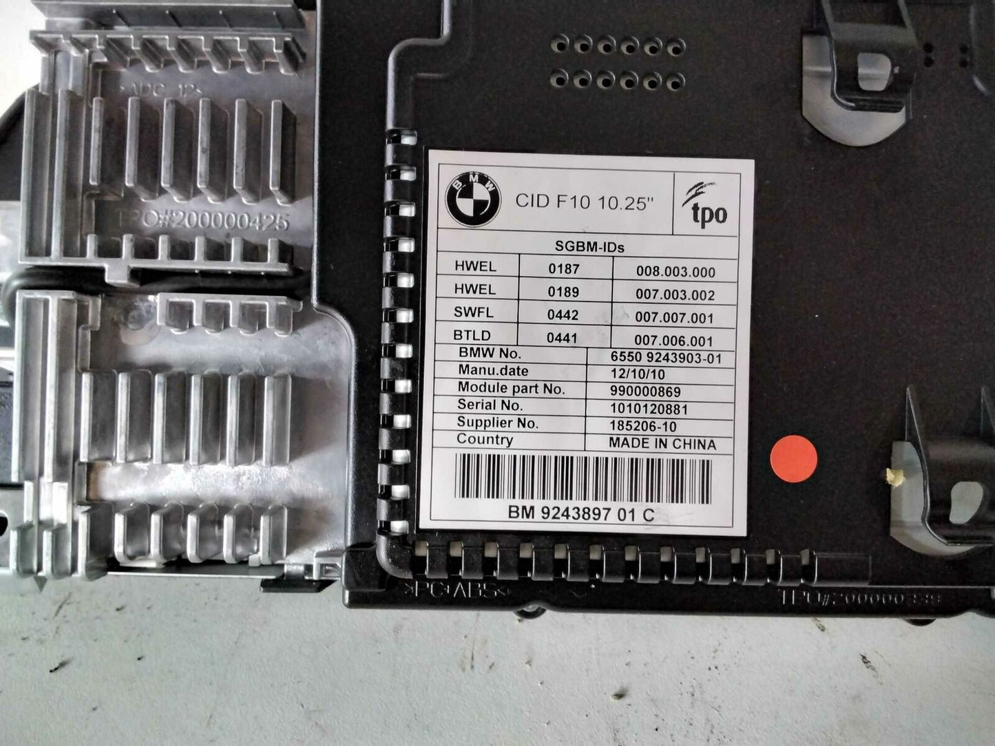 Info-gps-tv Screen BMW 550I 11 12 13 14 15 16