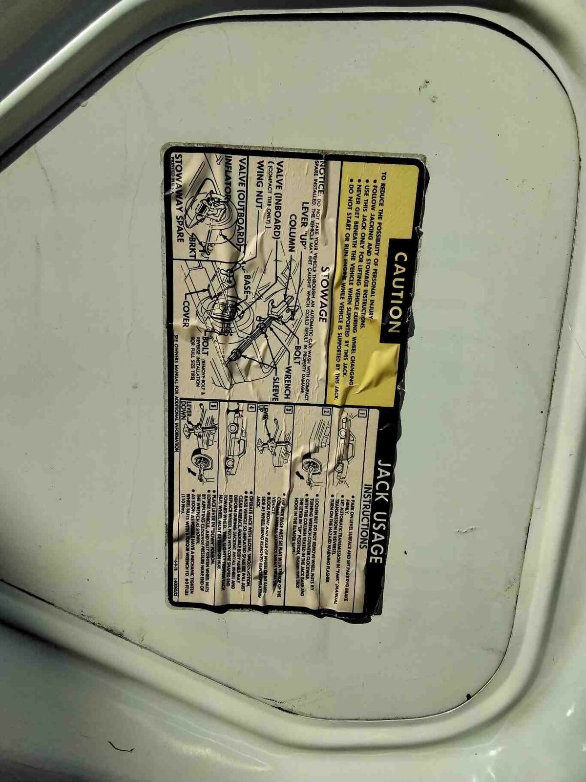 Trunk/decklid/hatch/tailgate CHEVY FULL SIZE 78