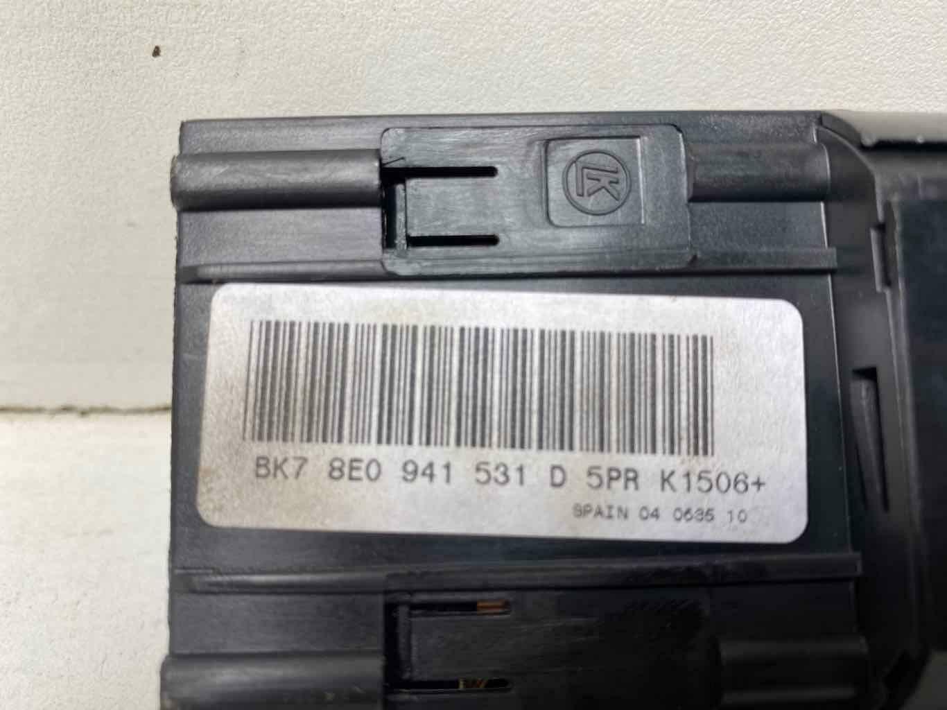 Headlight Switch (dash Mtd) AUDI A4 05 06 07 08 09