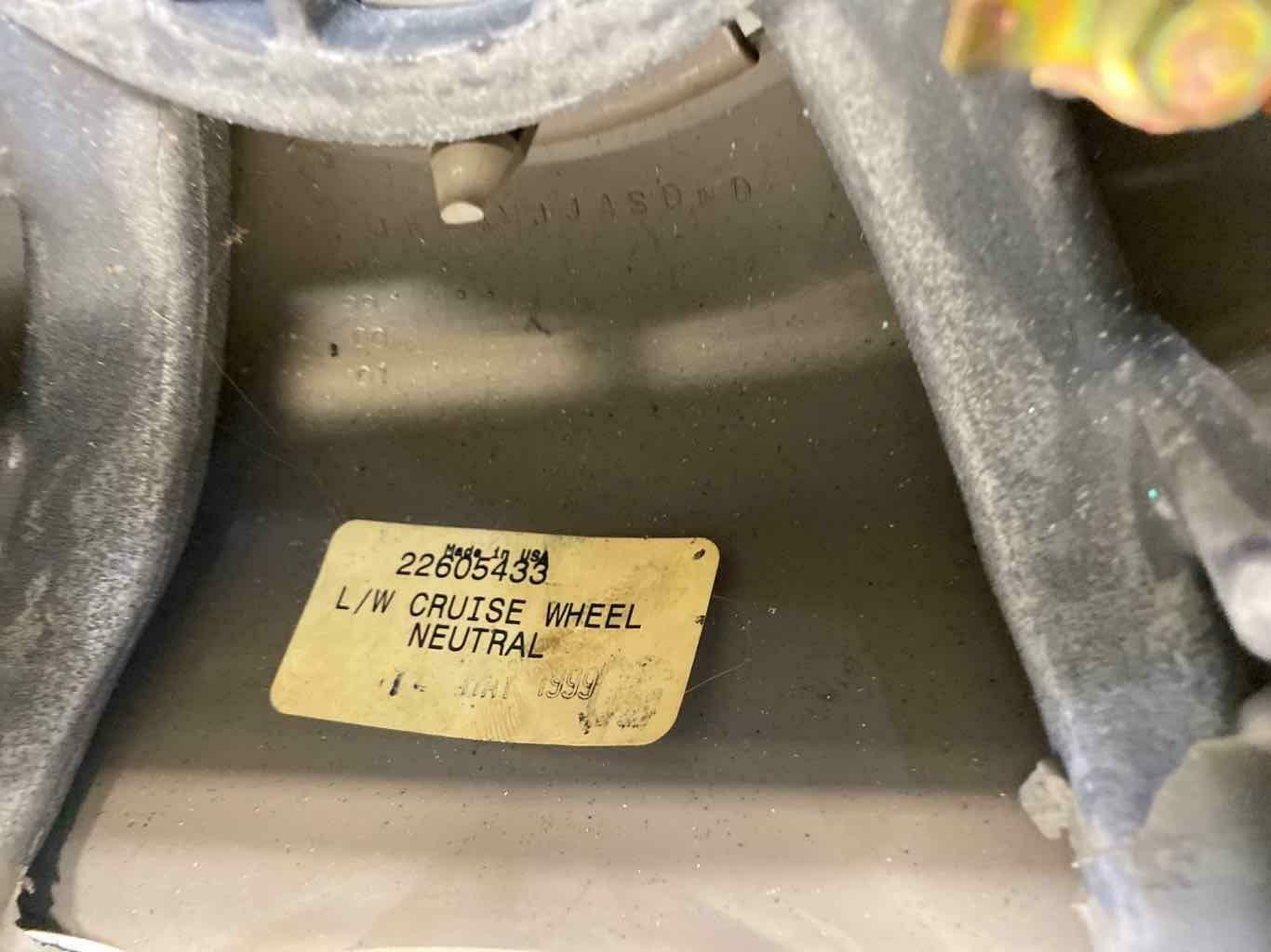 Steering Wheel OLDS CUTLASS 99