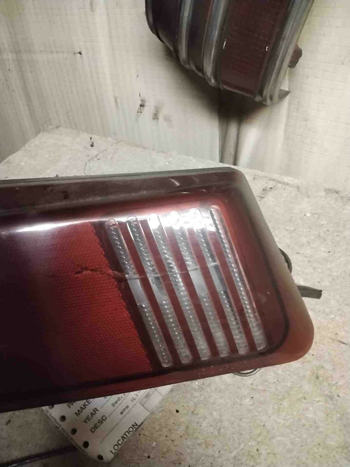 Tail Light Assembly FORD TAURUS Left 86 87 88 89 90 91