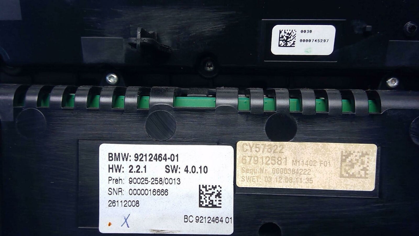 Heater A/c Control BMW 750 SERIES 09 10 11 12